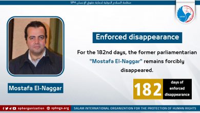 For the 182nd days, the former parliamentarian "Mostafa El-Naggar" remains forcibly disappeared