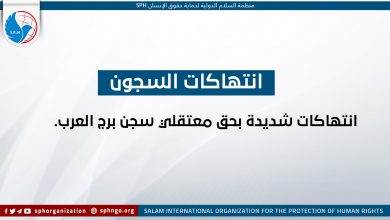 انتهاكات شديدة بحق معتقلي سجن برج العرب