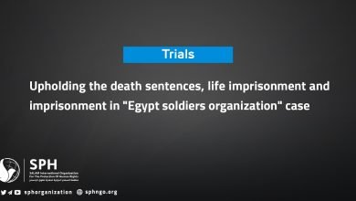 Upholding the death sentences, life imprisonment and imprisonment in "Egypt soldiers organization" case