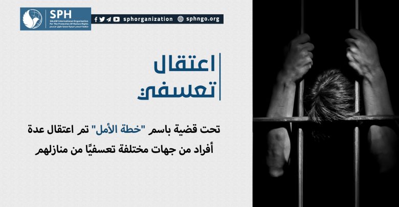 تحت قضية باسم "خطة الأمل" تم اعتقال عدة أفراد من جهات مختلفة تعسفيًا من منازلهم