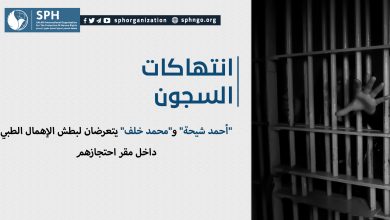 "أحمد شيحة" و"محمد خلف" يتعرضان لبطش الإهمال الطبي داخل مقر احتجازهم