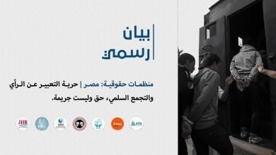 منظمات حقوقية: مصر | حرية التعبير عن الرأي والتجمع السلمي، حق وليست جريمة